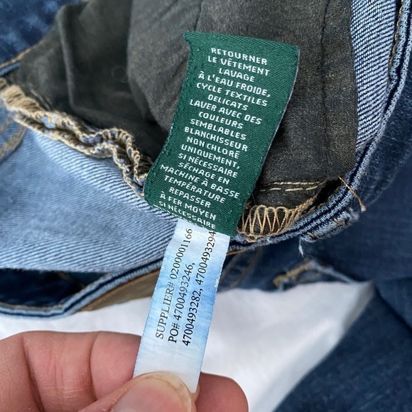 Lauren Ralph Lauren Women's High-Rise Blue Jeans Dark Wash Denim Size 8 Casual - Picture 9 of 14